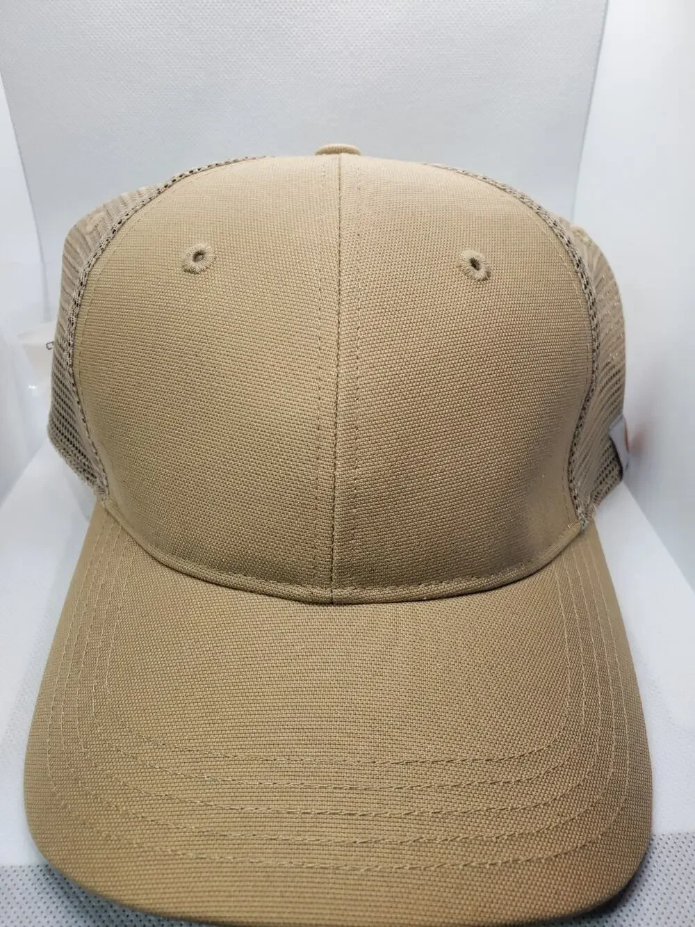 Carhartt Canvas Baseball Cap Beige Khaki Mens Hat One Size Adjustable Strapback